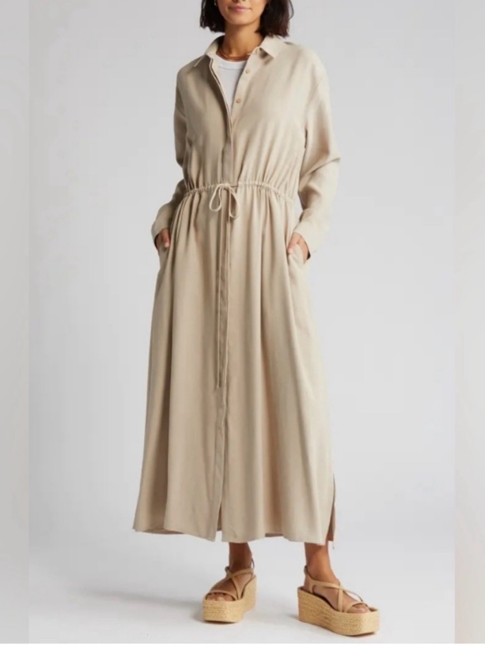 Nordstrom Cinch Waist Maxi Dress